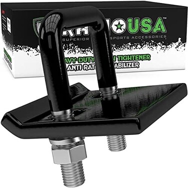 Rhino USA Hitch Tightener Anti Rattle Clamp (for 2. 5 inch HitchesHeavy Duty Steel Trailer Hitch Stabilizer - Weatherproof Protective Anti-Rust Silencer for Bike Rack, Hitch ReceiverMore.