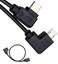 كابل التحكم LingoFoto RSS، كابل تحكم متعدد الكاميرات من USB-C إلى Multi-USB لـ DJI Ronin-SC إلى Sony A9، A7، A7S، A7/A7S/A7R II، A7/A7R III 30 سم (أعلى).