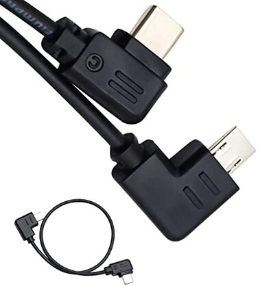 كابل التحكم LingoFoto RSS، كابل تحكم متعدد الكاميرات من USB-C إلى Multi-USB لـ DJI Ronin-SC إلى Sony A9، A7، A7S، A7/A7S/A7R II، A7/A7R III 30 سم (أعلى).