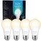 Aovpex Dusk to Dawn Light Bulbs 4 Pack, Outdoor 13W Ultra Bright(100W Equivalent, A19 E26 2700K Soft White Lightbulb Built-in Smart Photocell Sensor, Auto ON/Off Bulb for Porch, Garage, Front Door, Pa
