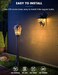 Aovpex Dusk to Dawn Light Bulbs 4 Pack, Outdoor 13W Ultra Bright(100W Equivalent, A19 E26 2700K Soft White Lightbulb Built-in Smart Photocell Sensor, Auto ON/Off Bulb for Porch, Garage, Front Door, Pa