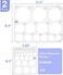 Mr. Pen- Circle Template, 2 Pcs, Large and Small Size, Stencil, Ruler, Templates for Drafting, Drawing, Tracers.