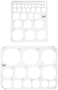 Mr. Pen- Circle Template, 2 Pcs, Large and Small Size, Stencil, Ruler, Templates for Drafting, Drawing, Tracers.