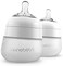 NANOB&Eacute;B&Eacute; Flexy Silicone Baby Bottle, Anti Colic, Natural Feel, Non Collapsing , Tip Stable Base, Easy to Clean 2 Pack, White, 5 oz, 150 ml.