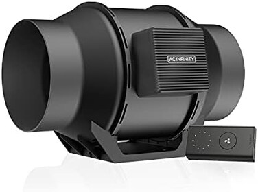 AC Infinity CLOUDLINE LITE A6, Quiet 6&rdquo; Inline Duct Fan with Speed Controller, EC Motor - Ventilation Exhaust Fan for Heating Cooling Booster, Grow Tents, Hydroponics.