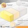 TOPPURE Cube Memory Foam Pillow Pro-Long for Side Sleepers, Snorers (24"/12"/5", Soft But Supportive Cervical Pillow for Neck and Shoulder Pain Relief Sleeping, Rectangle Neck Pillow,White.