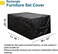 CKCLUU Patio Conversation Set Cover Patio Furniture Set Cover Outdoor Sectional Sofa Set Covers Waterproof Dining Table Chair Set Cover Heavy Duty 90" L x 64" W x 28" H.