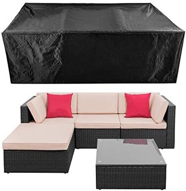 CKCLUU Patio Conversation Set Cover Patio Furniture Set Cover Outdoor Sectional Sofa Set Covers Waterproof Dining Table Chair Set Cover Heavy Duty 90" L x 64" W x 28" H.