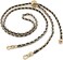 Beaulegan Thin Purse Chain Strap Adjustable - Replacement for Small Shoulder Crossbody Bag, 51 Inches Long Black, Gold.