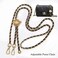 Beaulegan Thin Purse Chain Strap Adjustable - Replacement for Small Shoulder Crossbody Bag, 51 Inches Long Black, Gold.