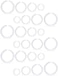 SCERRING 16G Septum Jewelry Retainer Bioflex Flexible Clear Acrylic Nose Hoop Ring Clicker Horseshoe Cartilage Daith Tragus Rings Body Piercing Jewelry.