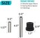 10L0L Rear Leaf SpringShackle Bushing Sleeve Kit for Club Car Precedent 2004-up Golf Cart, OEM102506401 102506601 102506301.