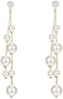 Aradio Gold Long Tassel Earrings Fringe Dangle Earrings Pearls Earrings Thin Earrings 925 Sterling Silver needle Bohemian Statement Earrings for Women Girls.
