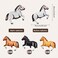 Sumind 8 Pieces 30 Inches Horse Balloon Horse-Shaped Aluminum Foil Balloons for Birthday, Baby Shower, Wedding - Brown, Unisex-Kids.