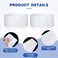 Waydress 140 Pieces Disposable Spa Facial Headbands with Convenient Closure, White Stretch Facial Headwraps Soft Skin Care Hair Band for Women Salons.