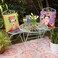 Talking Tables Boho Woven Waterproof Outdoor RugPlastic, LightweightNon Slip Mat with Double-Sided Geometric Patternfor Garden, Patio, Decking, Bathroom, Utility, Picnic.