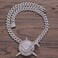 Xikui Diamond Necklace Chain, 18K Gold Plated Hip Hop Shark Pendant with Cuban Chain Width 13MM Length 19. 7in(50cmfor Men/Women, Ice Out Chain, Holidays (Halloween, Christmas.Gifts.