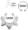 SCERRING Fake Septum Nose Hoop Rings Clear CZ Faux Non Pierced Clicker Hanger Nose Septum Ring Clip On Body Piercing Jewelry 20PCS.