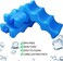 ISUSSER Pack of 3 Reusable Ice Packs for Breastmilk Storage, Bottle Ice Packs for Breastfeeding Mom, Blue.
