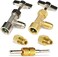 Lu-Hawk R134A Self-Sealing, Single Puncture Can Taps, with Valve Core Removal Tool, and Brass Fittings.