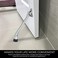 HOME&I HOMEI Kickdown Door Stopper,7-inch Commercial Doorstop Holder Kick Doorstand Rubber Foot (2 Pack-Black).