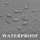 NLMUVW Round Fitted Vinyl Tablecloth with Elastic Edge 100% Waterproof Oil Proof PVC Table Cloth Wipe Clean Table Cover for Indoor and Outdoor, Grey, 40"- 44".