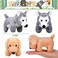 Sumind 8 Pieces Plush Pets 5 Inch Stuffed Animals Bulk Assorted Cute Stuffed Pet Animal Plush Toys Small Plush Animals for Kids Halloween School Classroom Animal Themed Party Supplies Decors (Dog.