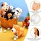 Sumind 8 Pieces Plush Pets 5 Inch Stuffed Animals Bulk Assorted Cute Stuffed Pet Animal Plush Toys Small Plush Animals for Kids Halloween School Classroom Animal Themed Party Supplies Decors (Dog.