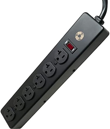 Southwire 5120 20 Amp Rated, 6 Outlet all Metal Power Strip with NEMA 5-20 PR, 6 Foot 12/3 Cord.