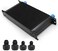 HTRACING 19 Row AN10 10AN Transmission Oil Cooler Kit Stacked Plate With 6AN 8AN Adapter Universal Engine Transmission British Radiator Oil Cooler Condenser Aluminium Alloy Black.