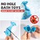 Hely Cancy Dinosaur Bath Toys for Toddler, No Hole Baby Bathtub Shower Water Pool Toys.
