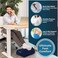 ComfiLife Foot Rest Under Desk for Office Use &ndash; Adjustable Height Memory Foam Foot Stool Under Desk for Office ChairGaming Chair &ndash; Ergonomic Under Desk Foot Rest for BackHip Pain Relief (Navy.