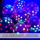 Skylety 50 Pcs Glow in The Dark Balloons Neon Balloons Decoration Neon Party Supplies UV Blacklight Latex Balloons 12 Inch Reactive Fluorescent Mini Polka Dots Balloons for Neon Glow Party (Transparen