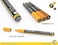 TOOLI-ART Acrylic Paint Pens 22 YellowBrown Tones Assorted Pro Color Series Markers Set 0. 7mm Extra Fine Tip for Rock Painting, Glass, Mugs, Wood, Metal, Canvas, Projects, Non Toxic, Waterbased, Quic