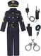 Viyorshop Cop Costume for Kids Police Officer Uniform Dress Up Set for Halloween Cosplay Party Costume (3-4 Years.