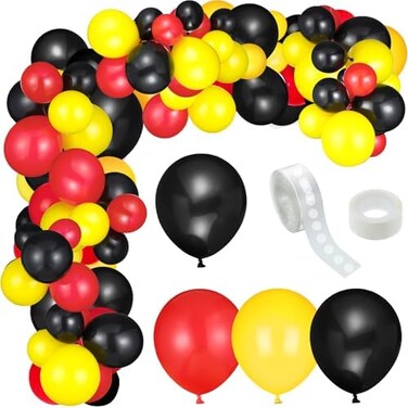 Sumind 127 Pieces Car Race Balloons Party Supplies Race Car Theme Birthday Party Garland Arch Party Decorations (Race Car Style.