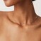 PAVOI 14K Gold Plated Station NecklaceSimulated Diamond BTY NecklaceWomens CZ Chain NecklaceLayering Necklaces.