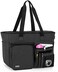 Trunab Teacher Tote Bag, Teacher Work Bag with Multiple Pocket and Padded Compartment for up to 15. 6&rdquo;Laptop, Zip Top Utility Carrying Bag for Working Women, Travel, School, Office, Business, Black,.