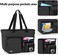 Trunab Teacher Tote Bag, Teacher Work Bag with Multiple Pocket and Padded Compartment for up to 15. 6&rdquo;Laptop, Zip Top Utility Carrying Bag for Working Women, Travel, School, Office, Business, Black,.