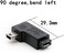 rgzhihuifz 3-Pack Mini USB to Micro USB Adapter, USB 2. 0, 90 Degree, Black, Compatible with Mini USB Devices.