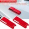 E-cowlboy Engine Hood Hinge Cover Trim Exterior Accessories Decoration for 2018-2022 Jeep Wrangler JL JLU Sports Sahara Freedom Rubicon Unlimited Gladiator JT 2-Door4-Door (Red 2PCS.