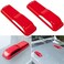 E-cowlboy Engine Hood Hinge Cover Trim Exterior Accessories Decoration for 2018-2022 Jeep Wrangler JL JLU Sports Sahara Freedom Rubicon Unlimited Gladiator JT 2-Door4-Door (Red 2PCS.