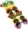 HIPIHOM 8Pcs Fruit Eyeglasses Adult Kids Funny Sunglasses Dress Props for Hawaiian Beach Luau Theme Party Supplies.