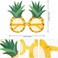 HIPIHOM 8Pcs Fruit Eyeglasses Adult Kids Funny Sunglasses Dress Props for Hawaiian Beach Luau Theme Party Supplies.