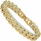 LIFETIME JEWELRY 12mm Miami Curb Cuban Link Chain Bracelet for Men 24k Gold Plated (Gold, 8 inches.
