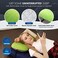 HIKENTURE Camping Pillow with Removable Cover - Ultralight Inflatable Pillow for Neck Lumber Support - Upgrade Backpacking Pillow - Washable Travel Air Pillows for Camping,Hiking, Backpacking, Green.