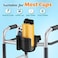 Guiseapue Cup Holder for Walker, Stroller Cup Holder Attachment with Phone Holder, Wheelchair/Stroller Accessories for Uppababy, Nuna, Doona, Rollator, Bike, Scooter, Baby Travel Essential.