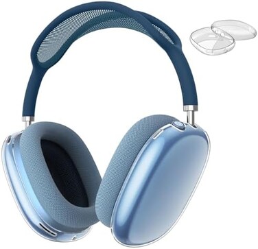 غطاء حماية Fintie لسماعات AirPods Max، غطاء حماية شفاف ناعم من مادة TPU مضاد للخدش، واقي ملحقات شفاف لسماعات AirPods Max (شفاف تمامًا).