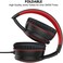 RORSOU R10 On-Ear Headphones with Microphone, Lightweight Folding Stereo Bass Headphones with 1. 5M Tangle Free Cord, Portable Wired Headphones for Smartphone Tablet Computer MP3 / 4 (Black.