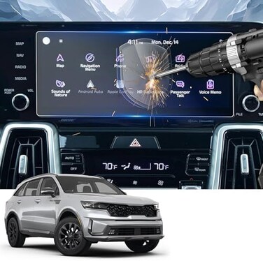 YEE PIN Kia Sorento 2022-2023 Screen Protector for 10. 25In Navigation Display - Compatible With Sorento MQ4 2021 and Forte GT Line 2022-2024.